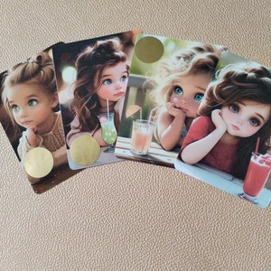 cartes à gratter "les petites dames"