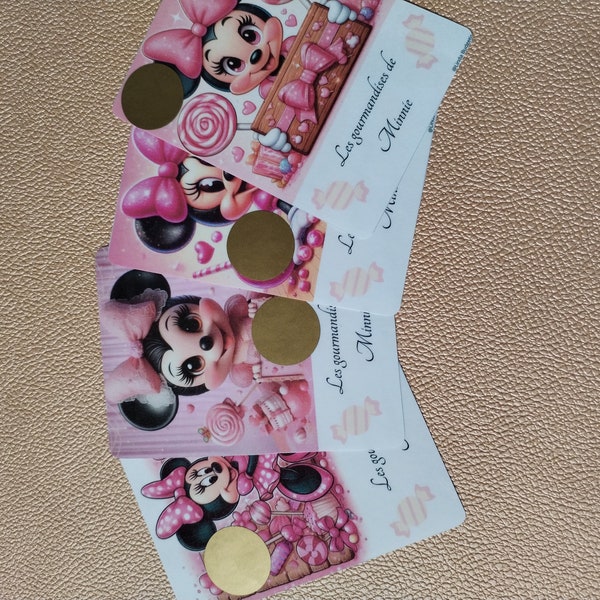 cartes à gratter "les gourmandises de Minnie"