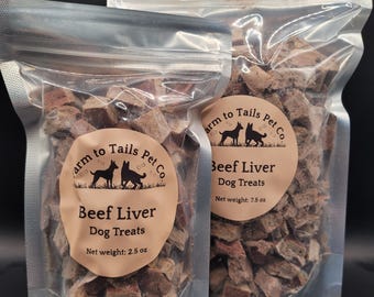 Freeze Dried Beef Liver Dog Treats | Single Ingredient, Grass-Fed Training Reward