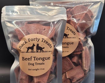 Freeze Dried Beef Tongue Dog Treats | Single Ingredient, Grass-Fed Protein