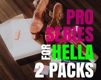 Invisible Pole Dancing Shoe Platform/Toebox Protector for Hella Heels Brand Pro Series  – 2 Packs * Patent Pending *
