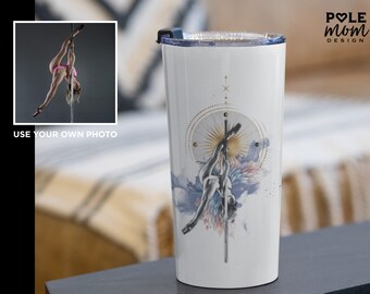 Custom Pole Dancing Photo on Moon Child Goddess Tumbler - Inspired by Tia Jax