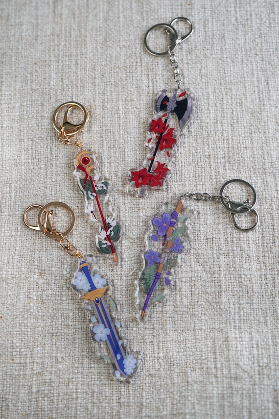 Frieren Stark Starck Axe Acrylic Keychain 4