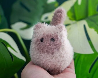COMMISSION SLOT - Siamese Ragdoll Kitten Super Soft Amigurumi Plush - [ crochet cat bigbebez pattern / fluffy little cat / desk buddy ]