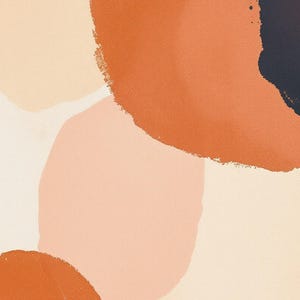 Print met roestbruine cirkels, abstracte boho-muurdecoratie, digitale download, terracotta-paarse accentdecoratie, kunst voor de woonkamer afbeelding 4