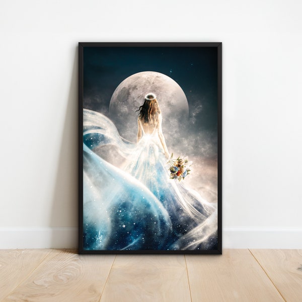 Cosmic Beauty | Space Wall Art | Surrealist Art | Astronomy Wall Art | Space Themed Gifts | Feminist Poster | Cosmos | Feminist Wall Art