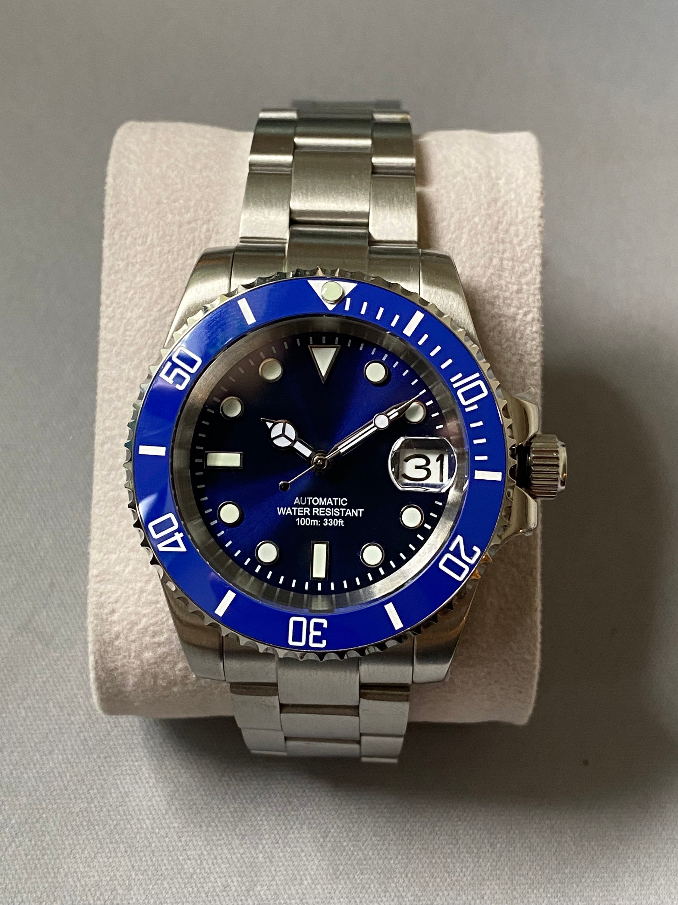 36mm NH35 カスタム モッド ブルーフェイス ダイヤル Nh35 Dial Blue - Etsy