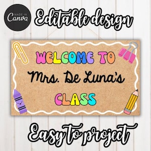 painted banner template | welcome to my class banner | back to school banner | teachers | banner mockup | custom banner | DIGITAL DOWNLOAD