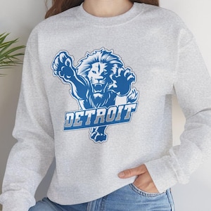 Sudadera de fútbol de Detroit Sudadera de cuello redondo de fútbol de Detroit Sudadera con capucha de fútbol de Detroit Sudadera de día de juego de Detroit Sudadera Grit