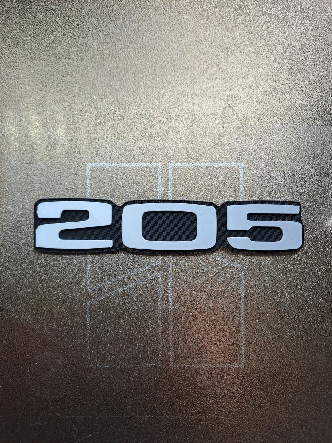 Peugeot 205 3D Emblem Logo / Peugeot 205 Rear Emblem in 3D - Etsy