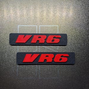 VW G*lf Mk3 &quot;VR6&quot; side 3D emblem - classic cars - vintage - premium quality - car accessories - 3d print - original gifts - hobby men women