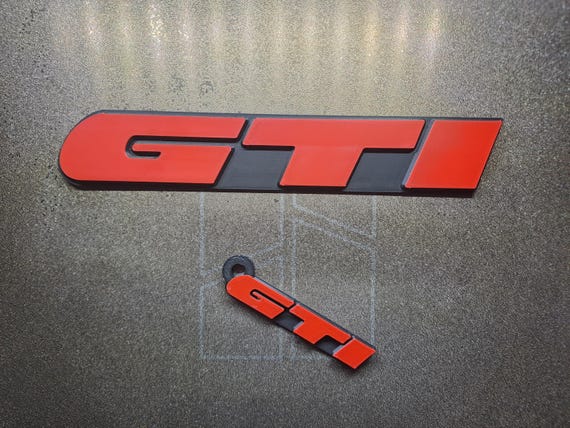 VWゴルフ「GTI」Mk3 USAバージョンリア3Dエンブレム - クラシックカー 