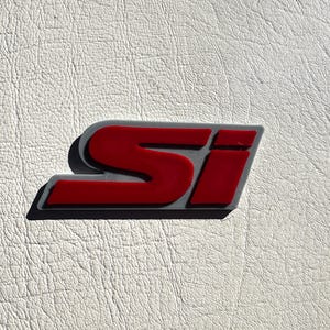 Honda Civic SI emblem in 3D