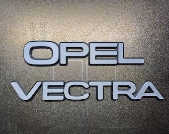 Emblema traseiro Opel Vectra 3D / Emblema traseiro Opel Vectra em 3D