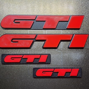 PACK VW G*lf Mk3 gti USA version 3D emblems - classic cars - car accessories - car restoration - 3d print - vintage - quality - original gift