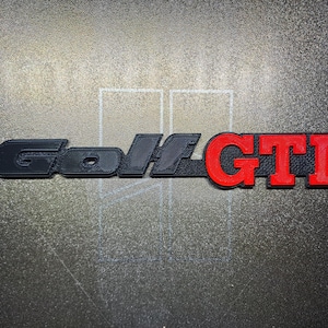 Volkswagen Golf GTI Mk2/Mk3 3D emblem - car lovers - original gifts - vintage - top quality - car accesories - hobby men women - custom car