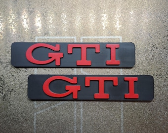 Volkswagen Golf GTI Mk3 side 3D emblem - car lovers - car gifts - top quality - 3d printing - classic cars - car accessories - vintage - car