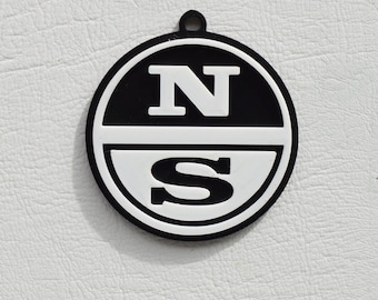 Porte-clés de planche à voile North Sails en 3D, PLA