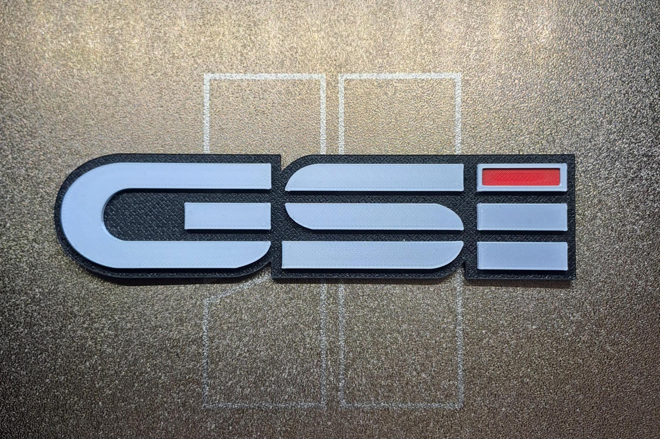 Opel Kadett GSI 3D-Emblem - Autoliebhaber - Premiumqualität - Oldtimer - Hobby Männer Frauen - Autogeschenke - Vintage - 3D-Druck - Restaurierung