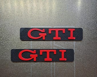 Volkswagen Golf GTI Mk3 Seiten-3D-Emblem - Autoliebhaber - Autogeschenke - Top-Qualität - 3D-Druck - Oldtimer - Autozubehör - Vintage - Auto