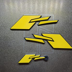 Opel Calibra Motorsport "DTM" 3D emblem - top quality - hobby men - restoration car - classic car - car accessory - 3d print - vintage