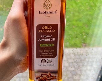 Aceite de almendras orgánico prensado en frío