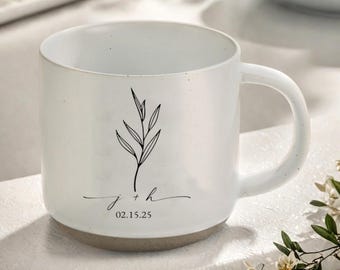 Tazas personalizadas para Sr. y Sra., tazas de cerámica personalizadas para compromiso, taza de café grabada para boda, regalo de boda, regalo de compromiso, regalos para despedida de soltera