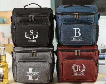 Bolsa térmica personalizada, Bolsa térmica aislante con nombre personalizado, Bolsa térmica impermeable para exteriores, Bolsa para el almuerzo con monograma, Bolsa de regalo grabada para padrinos de boda
