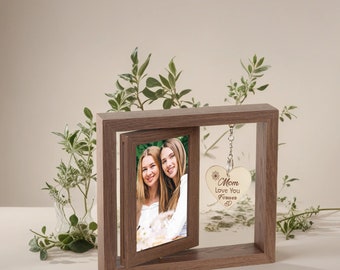 Decoración personalizada del hogar, marco de imagen personalizable, material de madera, regalos del día de la madre, regalos de aniversario, regalos para ella, regalo personalizado