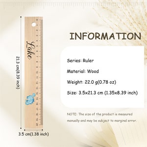Personalized Ruler Wooden Ruler Name Ruler Back to School Gift ...