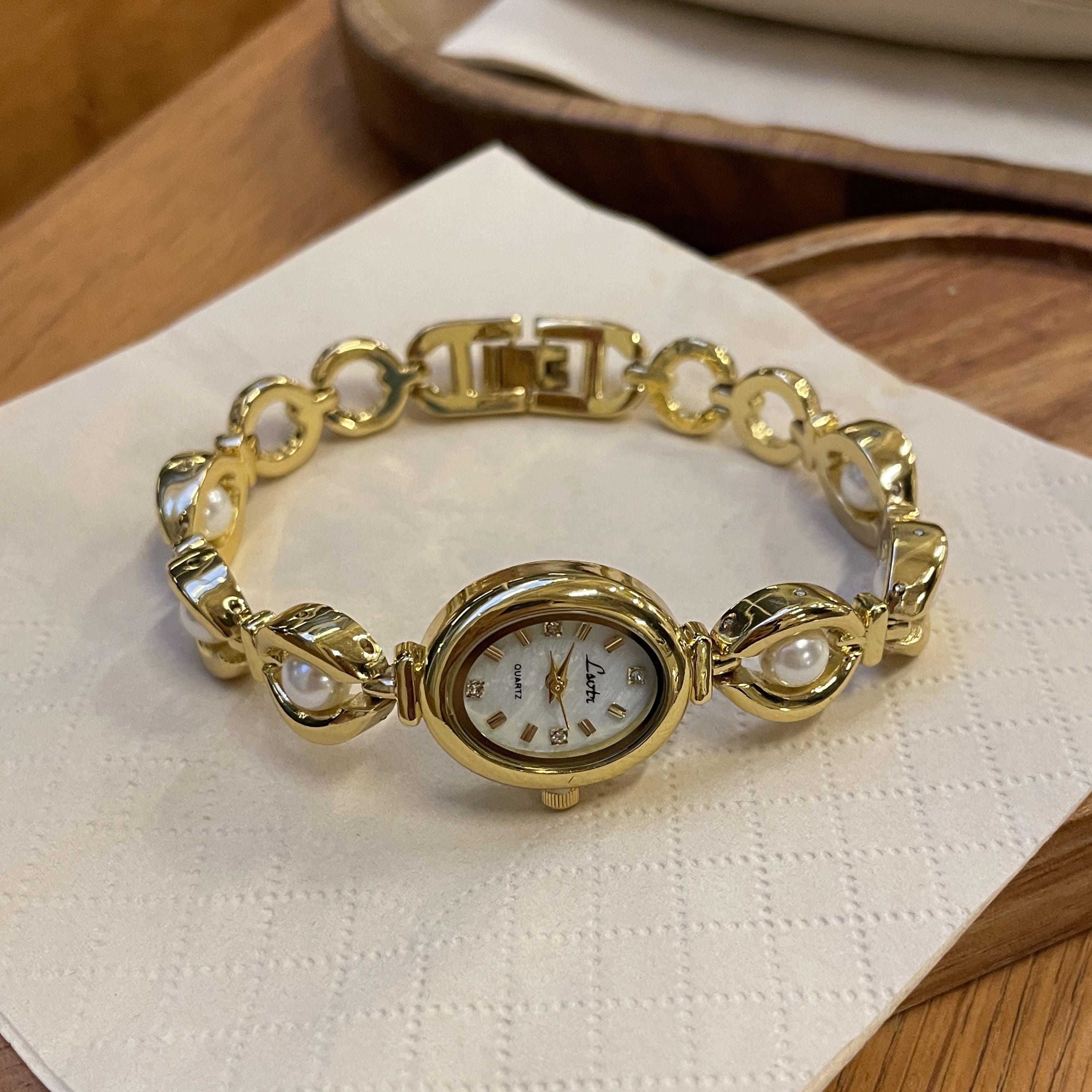 Womens Gold Watch Mother of Pearl - Etsy display picture 2