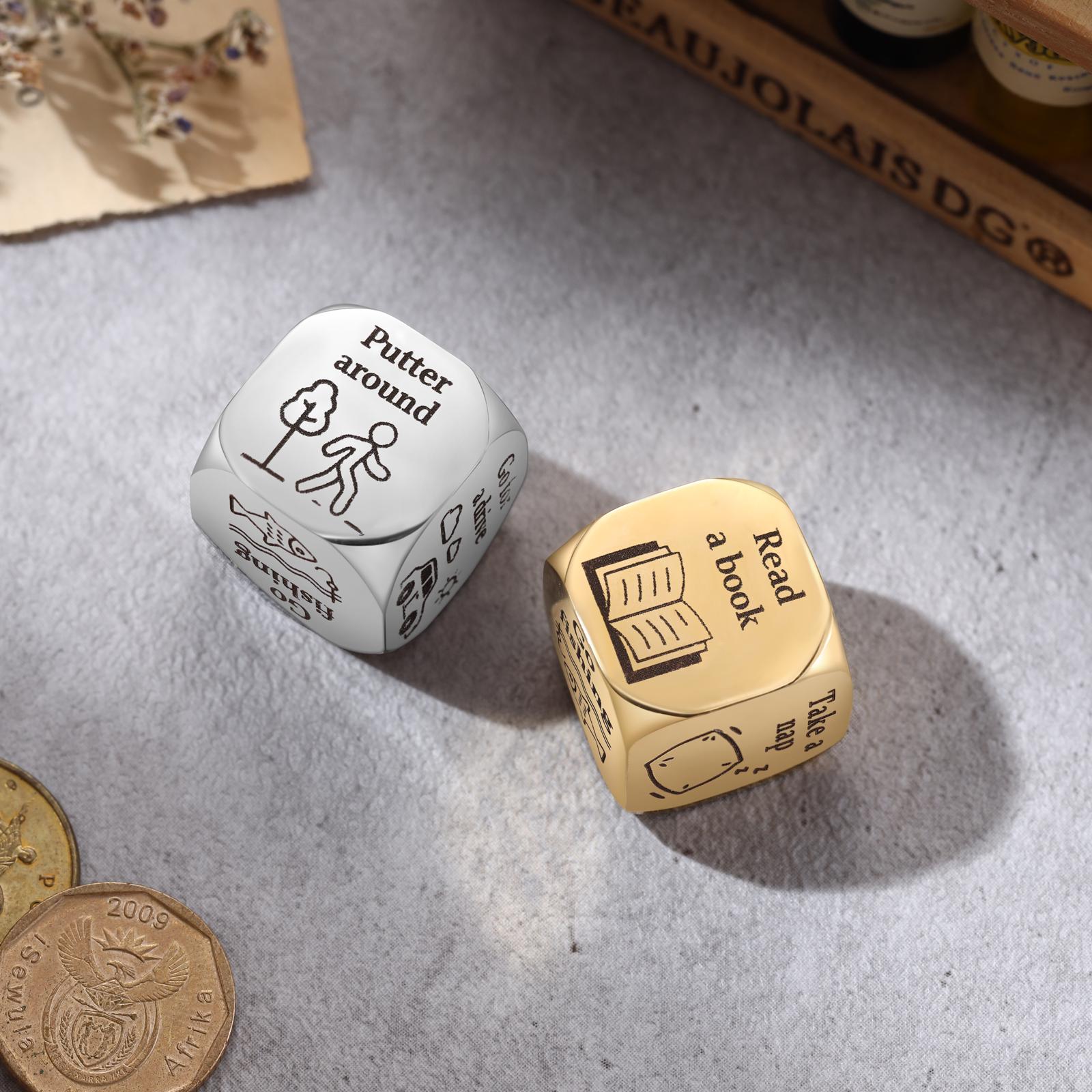 Personalized Retirement Dice,Funny Retirement Gift for Women Men,Grandparents Gift,Retirement Gift,Employee Appreciation Gift,Anniversary