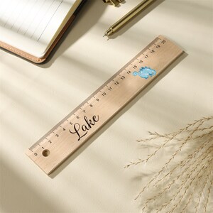 Règle personnalisée Règle en bois Règle avec nom, cadeau pour la rentrée, cadeau de présentation pour l'admission, cadeau pour étudiant