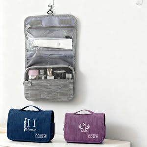 Personalisierte Toilettenartikel-Reisetasche, Kulturtasche mit benutzerdefiniertem Namen, Groomsmen-Geschenktasche, Monogramm-Reisetasche, Geschenke für Männer, Frauen