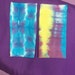 Pair of up cycled tie dye handkerchiefs
