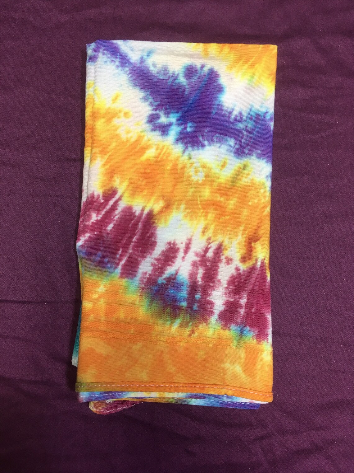 Rainbow Tie Dye Handkerchief Etsy