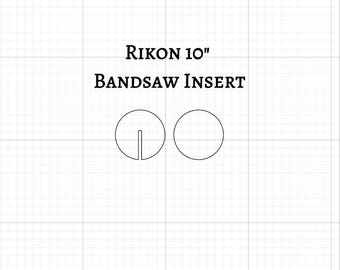 Rikon 10" Bandsaw Insert Template | Laser Cut SVG (Digital File)