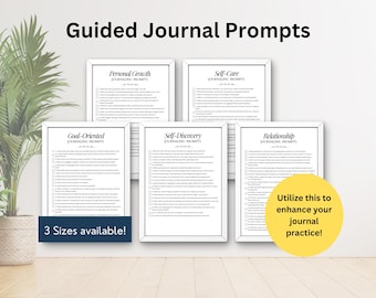 Begeleide journaalprompts, relatiedagboekprompts, afdrukbaar dagboek, zelfzorg geestelijke gezondheid reflecties Journaling-werkbladen prompts