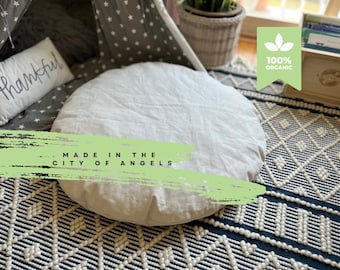 Natural Cotton Dog Bed: Removable Washable Cover, Non-Toxic