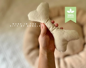 Organic Cotton Dog Bone Toy: Eco-Friendly Chew Toy