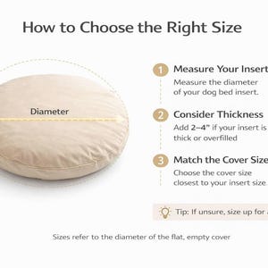how to choose dog bed cover size guide round pet bed measurement tips