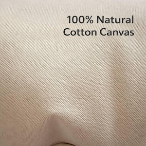 natural cotton canvas dog bed cover fabric close up breathable material