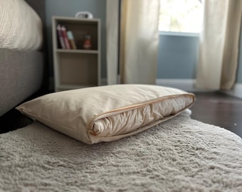 Hoes hondenmand natuurlijk katoenen canvas: wasbaar, kennelvervanging met ritssluiting