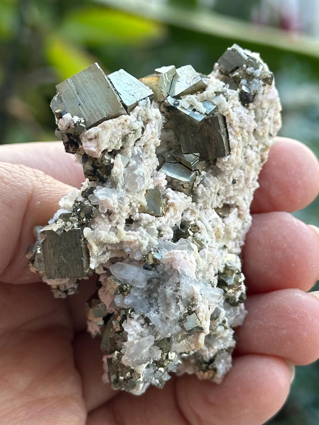 Cubic Pyrite, Calcite, and Quartz Specimen From Peru - Etsy