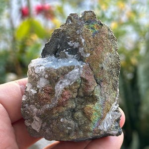 Lovely Pyrolusite Marcasite in Quartz