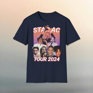 t-shirt tournee star academy star academy 2023 star academy pierre helena star academy star academy julien star academy lenie star ac axel Navy