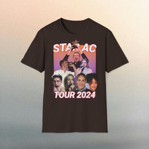 t-shirt tournee star academy star academy 2023 star academy pierre helena star academy star academy julien star academy lenie star ac axel Dark Chocolate