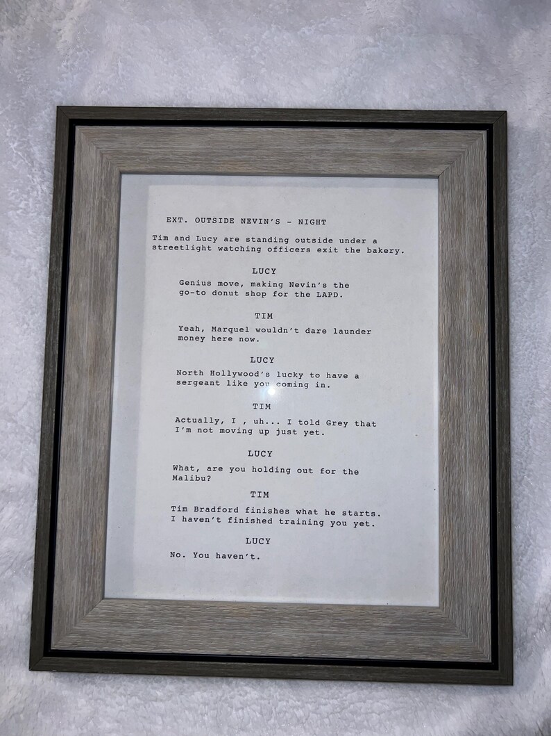 The Rookie 2x13 "follow-up Day" Chenford Scene (script Ver.) - Etsy