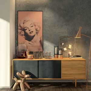 Marilyn Monroe Minimalist Poster - Iconic Hollywood Star Digital Art, Instant Download, Vintage Glamour Wall Decor, Unique Celebrity Print