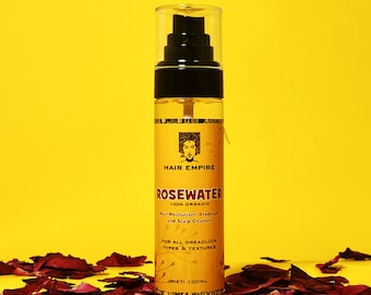 ROSE WATER 100ML | Made from 100% natural rose petals | Unbleached and Organic